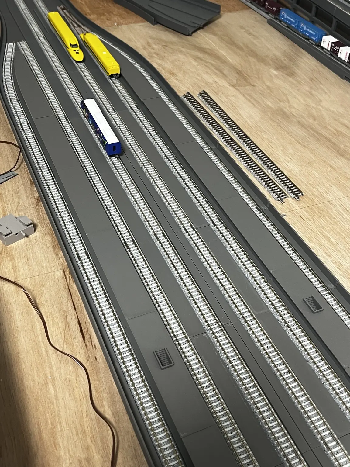 2面6線で組み上げたNゲージ駅構内