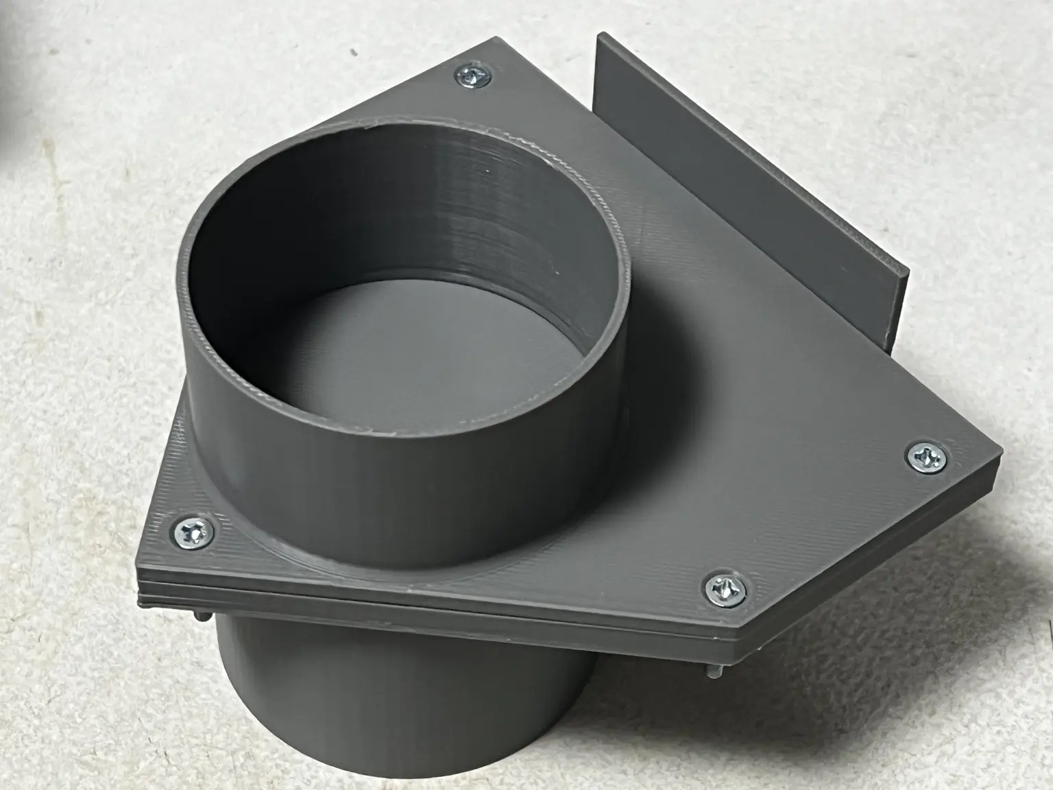3Dプリント製の各種集塵ダクト用シャッター